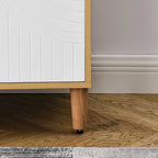Mueble de Almacenamiento Independiente con 2 Puertas y Estantes Ajustables
