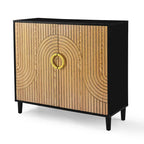 Mueble de Almacenamiento Independiente con 2 Puertas y Estantes Ajustables