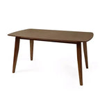 Mesa de Comedor de Madera de Caucho Darien de Mediados de Siglo de Christopher Knight Home, Nogal