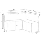 Juego de comedor Cora de 3 piezas con silla y 2 banquetas - Threshold
