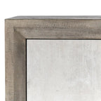 Aparador buffet gris envejecido de 80" con puertas laminadas de hormigón