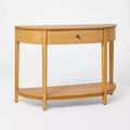 Harriett Console Table Natural Wood - Threshold designed with Studio McGee