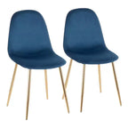 Set of 2 Pebble Contemporary Dining Chairs - LumiSource