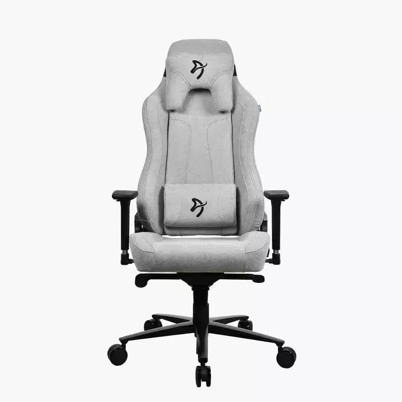 Silla de oficina y juegos Arozzi Vernazza Soft Fabric con cojines suaves de apoyo lumbar para el cuello
