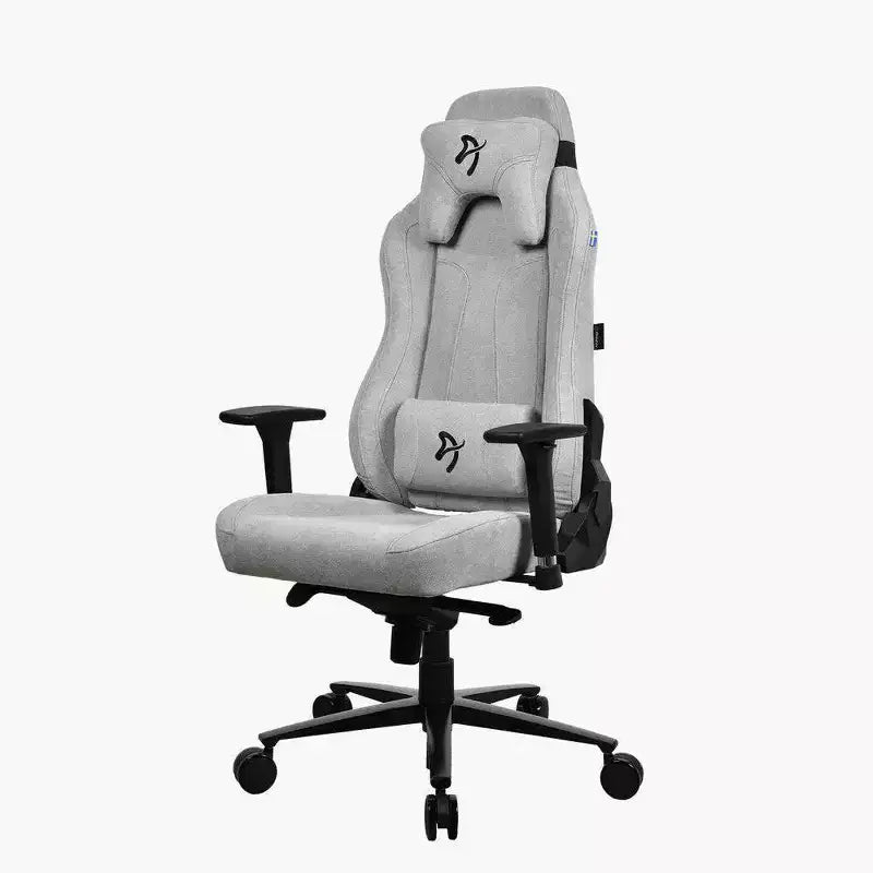 Silla de oficina y juegos Arozzi Vernazza Soft Fabric con cojines suaves de apoyo lumbar para el cuello