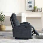 Sillón reclinable eléctrico azul con cargador USB